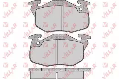 Комплект тормозных колодок, дисковый тормоз VILLAR купить