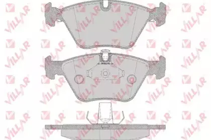 Комплект тормозных колодок, дисковый тормоз VILLAR купить