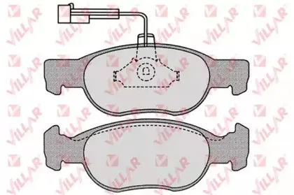 Комплект тормозных колодок, дисковый тормоз VILLAR купить