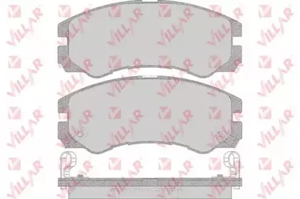 Комплект тормозных колодок, дисковый тормоз VILLAR купить