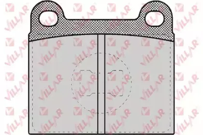 Комплект тормозных колодок, дисковый тормоз VILLAR купить