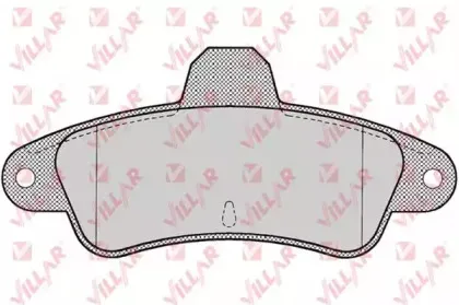 Комплект тормозных колодок, дисковый тормоз VILLAR купить