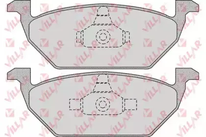 Комплект тормозных колодок, дисковый тормоз VILLAR купить