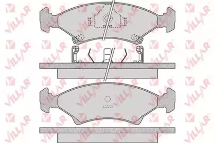 Комплект тормозных колодок, дисковый тормоз VILLAR купить