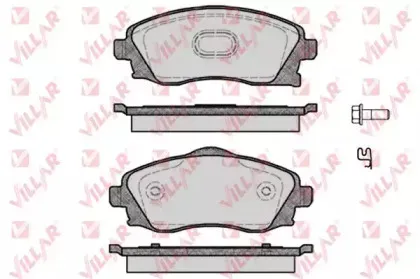 Комплект тормозных колодок, дисковый тормоз VILLAR купить