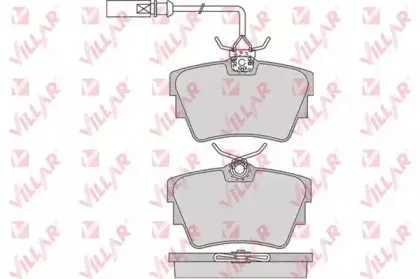 Комплект тормозных колодок, дисковый тормоз VILLAR купить