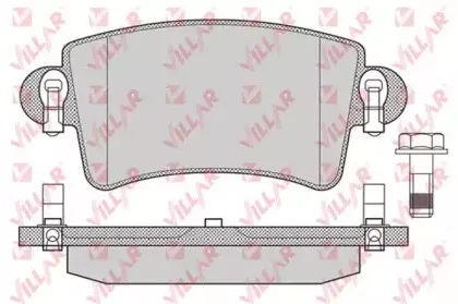 Комплект тормозных колодок, дисковый тормоз VILLAR купить