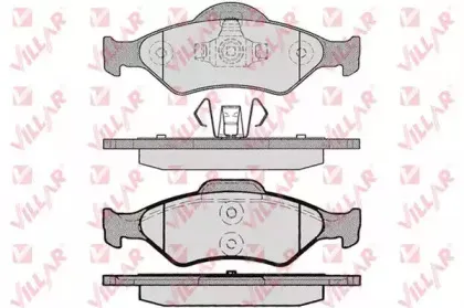 Комплект тормозных колодок, дисковый тормоз VILLAR купить