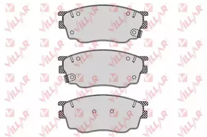 Комплект тормозных колодок, дисковый тормоз VILLAR купить