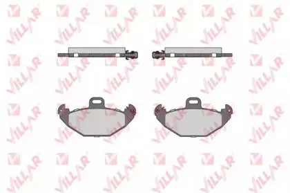 Комплект тормозных колодок, дисковый тормоз VILLAR купить