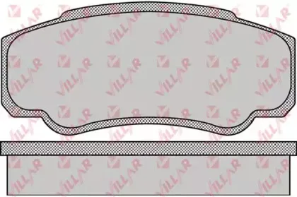 Комплект тормозных колодок, дисковый тормоз VILLAR купить