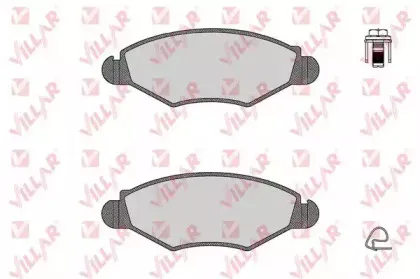 Комплект тормозных колодок, дисковый тормоз VILLAR купить