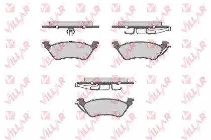 Комплект тормозных колодок, дисковый тормоз VILLAR купить
