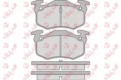 Комплект тормозных колодок, дисковый тормоз VILLAR купить