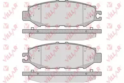 Комплект тормозных колодок, дисковый тормоз VILLAR купить