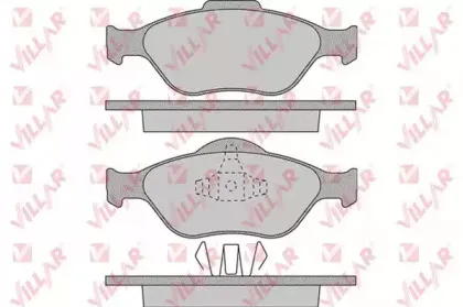 Комплект тормозных колодок, дисковый тормоз VILLAR купить