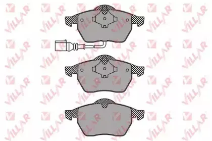 Комплект тормозных колодок, дисковый тормоз VILLAR купить
