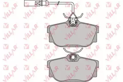 Комплект тормозных колодок, дисковый тормоз VILLAR купить