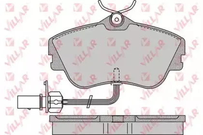 Комплект тормозных колодок, дисковый тормоз VILLAR купить