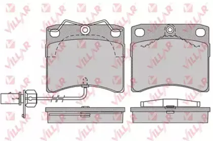 Комплект тормозных колодок, дисковый тормоз VILLAR купить