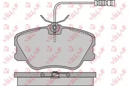 Комплект тормозных колодок, дисковый тормоз VILLAR купить