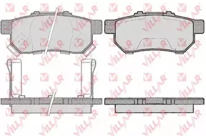 Комплект тормозных колодок, дисковый тормоз VILLAR купить