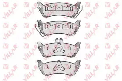 Комплект тормозных колодок, дисковый тормоз VILLAR купить