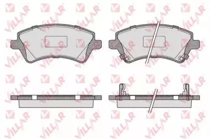 Комплект тормозных колодок, дисковый тормоз VILLAR купить