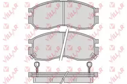 Комплект тормозных колодок, дисковый тормоз VILLAR купить