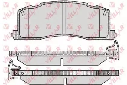 Комплект тормозных колодок, дисковый тормоз VILLAR купить