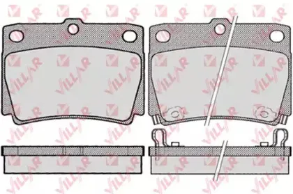 Комплект тормозных колодок, дисковый тормоз VILLAR купить