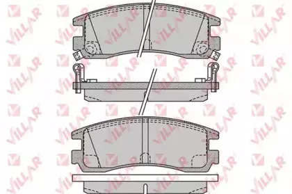 Комплект тормозных колодок, дисковый тормоз VILLAR купить