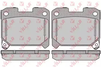 Комплект тормозных колодок, дисковый тормоз VILLAR купить