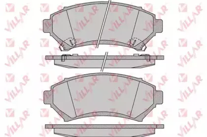 Комплект тормозных колодок, дисковый тормоз VILLAR купить