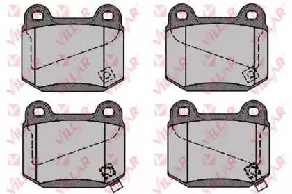Комплект тормозных колодок, дисковый тормоз VILLAR купить