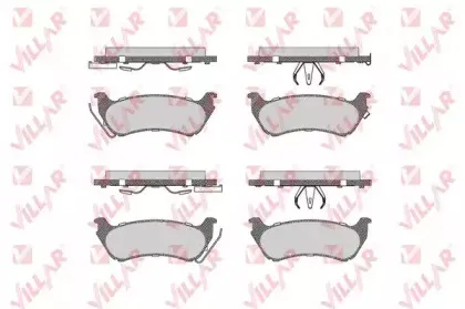 Комплект тормозных колодок, дисковый тормоз VILLAR купить