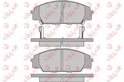 Комплект тормозных колодок, дисковый тормоз VILLAR купить