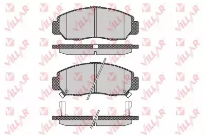 Комплект тормозных колодок, дисковый тормоз VILLAR купить