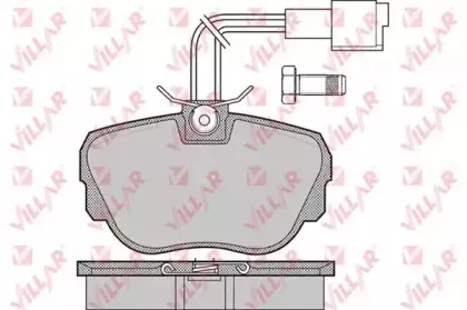 Комплект тормозных колодок, дисковый тормоз VILLAR купить
