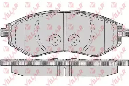 Комплект тормозных колодок, дисковый тормоз VILLAR купить