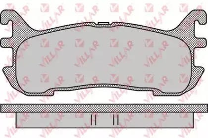 Комплект тормозных колодок, дисковый тормоз VILLAR купить