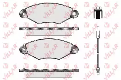 Комплект тормозных колодок, дисковый тормоз VILLAR купить
