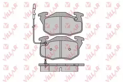Комплект тормозных колодок, дисковый тормоз VILLAR купить