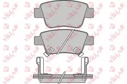 Комплект тормозных колодок, дисковый тормоз VILLAR купить