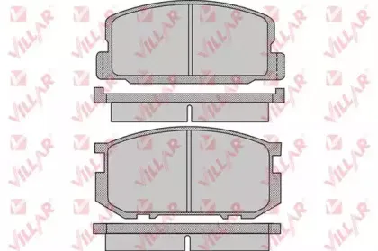 Комплект тормозных колодок, дисковый тормоз VILLAR купить