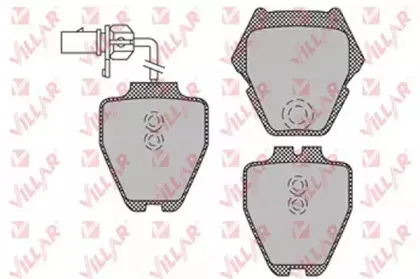Комплект тормозных колодок, дисковый тормоз VILLAR купить