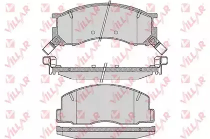 Комплект тормозных колодок, дисковый тормоз VILLAR купить