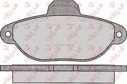 Комплект тормозных колодок, дисковый тормоз VILLAR купить