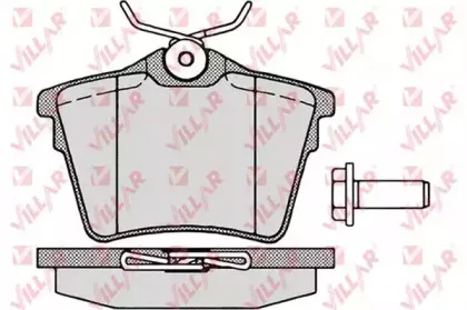 Комплект тормозных колодок, дисковый тормоз VILLAR купить