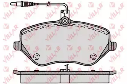 Комплект тормозных колодок, дисковый тормоз VILLAR купить
